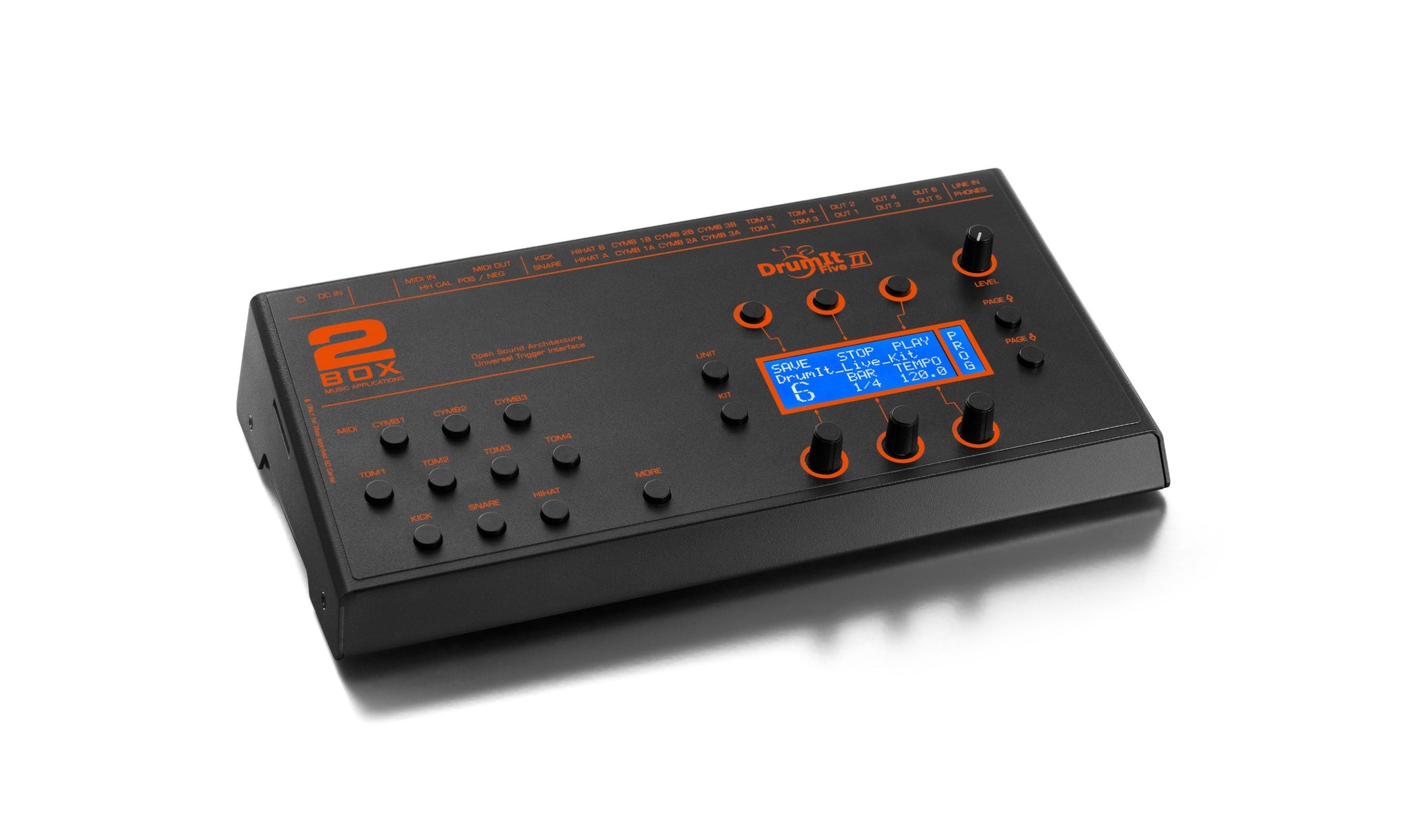 2box DrumIt Five MK2 with 32GB SD Card and Universal Triggering